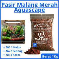 PASIR MERAH MALANG / PASIR MALANG MERAH / PASIR MERAH UNTUK CHANNA / PASIR AQUARIIUM KEMASAN 1 KG