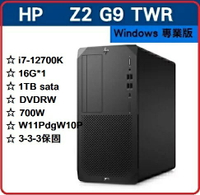 【2023暑假每日一殺】HP Z2G9 TWR 75K85PA  繪圖機/工作站 Z2G9TWR/i7-12700K/16G/1TB/DVDRW/700W//W11PDGW10P/台灣製/333