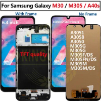 TFT For Samsung Galaxy m30 m305F LCD Display With frame Ttouch Screen For Samsung m305F/DS M305FN/D A40s M30 Digitizer