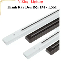 Thanh Ray Nhôm 1,5 Mét Đèn Rọi COB  10W 20W 30W 40W Đế Đơn Đế Đôi Đầu Nối Khớp Nối Thanh Ray Đèn R