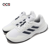 adidas 網球鞋 GameCourt 2 M 男鞋 白 藍 緩衝 運動鞋 愛迪達 HQ8809