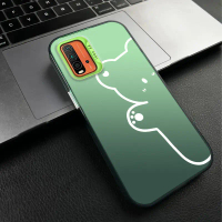 เคสกีฬาสำหรับ Redmi 9T 9i 9AT 9A กึ่งโปร่งใส บางเฉียบ ฝ้า เคสโทรศัพท์