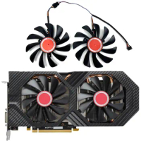 NEW 1SET 95MM FDC10U12S9-C CF1010U12S CF9010H12S XFX RX 580、RX 590 GPU Fan，For HIS RX 590、RX 580、570 Graphics card cooling fan