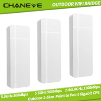 Outdoor Wifi Bridge 5ghz 1-5km Long Distance Wireless CPE 2.4G 5.8G 300Mbps 900Mbps 1200Mbps AP Point to Point Gigabit Port CPE