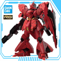 BANDAI ANIME RG SAZABI 1/144 MSN-04 Char‧Aznable New Mobile Report Gundam Assembly Plastic Model Kit Action Toys Figures Gift
