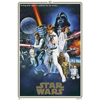 《星際大戰》Star Wars 星際大戰四部曲：曙光乍現 40週年紀念海報
