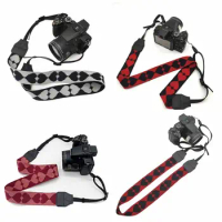 Camera Neck Shoulder Strap Colorful Love Heart Style Durable Nylon Adjustable SLR DSLR Camera Belt
