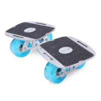 Adult Portable Drift Skates Board Freeline Skates Flashing Colorful PU Wheel Free Shipping