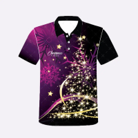 Santa Claus T-Shirt 2025 Christmas Theme T-Shirt, Santa Claus Family Full Sublimation T-Shirt Casual