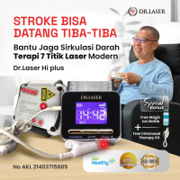 Dr Laser Hi Plus Jam Terapi Laser Stroke Jantung Diabetes Hipertensi Kolesterol Plus Intranasal Bant