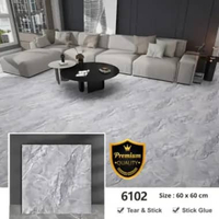 Wallpaper Sticker Lantai Keramik Granit / Lantai Vinyl Marble 60x60 Kualitas Premium Granit 6102