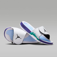 NIKE 拖鞋 男鞋 運動 AJ 喬丹 JORDAN HYDRO V RETRO 白紫 555501-103