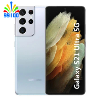 Dual Sim Unlocked Cell Phone Samsung Galaxy S21 Ultra 5G G998B/DS 6.8" Octa Core 12+128/256GB Exynos 2100 (5nm)
