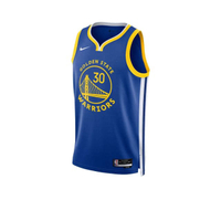 Stephen Curry Golden State Warriors Icon Edition 2022/23 เสื้อกล้ามบาสเกตบอลผู้ชาย สีฟ้า/น้ำเงิน - N