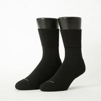 FOOTER 微分子氣墊紳士素面寬口襪 除臭襪 紳士襪 寬口襪 素襪 小腿襪(男-T51L)
