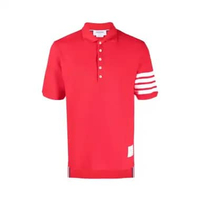 [12.12 Dealcember] Thom Browne 4-Bar Classic Pique Polo Red 1 Red