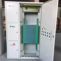 網絡機櫃 光纖配線架配線架單模四網576總機fc72芯三網合一光纜交接箱