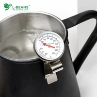 可掛式咖啡溫度計 打奶泡溫度器 拉花溫度計圓盤指標顯示