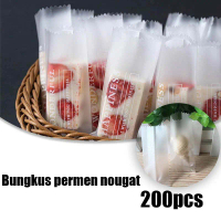 200pcs Bungkus Permen Plastik/Plastik Kemasan Nougat/Kemasan Makanan Plastik 4x9.5 Cm
