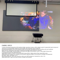 Big size ALR UST Projector Screen Fabric 16:9 T Prism Fabric Without Frame DIY Gray Projection Cloth For Ultra Short Throw