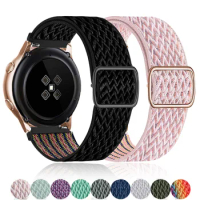 Solo Loop Straps For Samsung Galaxy Watch 4 Classic 46mm 42mm Fabric Bracelet For Galaxy Watch4 44mm 40mm 3 45MM Gear S3 Correa