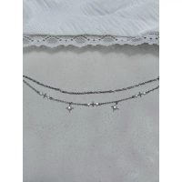 Comet bracelet double chain - สร้อยข้อมือรูปดาวเเละเพชร คําแนะนําการขายที่ร้อนแรงในเดือนนี้