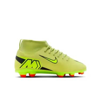 Nike HO25 Jr. Mercurial Superfly 10 Club Little/Big Kids' Multi-Ground High-Top Soccer Cleats GREEN 