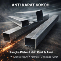 Hollow Gypsum – Rangka Plafon & Partisi Kuat Presisi – Anti Melintir Favorit Tukang