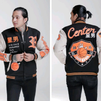 Jaket Pria Distro Premium M L XL XXL Jacket Varsity Baseball Centre BGSR Original Full Bordir / Jake
