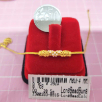 Emas 916,Bead Long Bead Color 2.05cm Design:300393<M0UF4>P916B(M9)-Size: 0.29cm