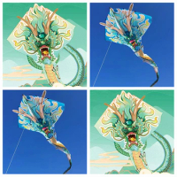 Free Shipping dragon kites flying outdoor games fun toys Chinese traditional wind kites rc eagle planning kitesurf fins Adult