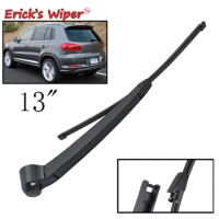 Erick's Wiper 13" Rear Wiper Blade &amp; Arm Set Kit For VW Tiguan MK1 2007 - 2016 Windshield Windscreen Tailgate Window Rain Brush