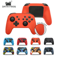 Data Frog Protective Soft Silicone Case Compatible-Nintendo Switch Pro Controller Skin Cover Grips Caps for Switch Pro Accessory