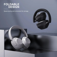 W2 Wireless Headphones ANC Headphone Bluetooth 5.2 Earphones Over-Ear with Mic, HiFi Stereo Foldable