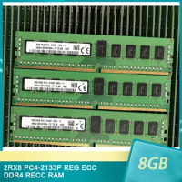 1 Pcs 8G 8GB RAM 2RX8 PC4-2133P REG ECC DDR4 2133 RECC RAM For SK Hynix Memory