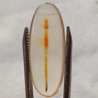 Batu Sodo Lanang Emas motif Tombak Pusaka - Bukan Batu Pancawarna