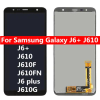 Black 6.0 ‘’ For Samsung J6+ 2018 / J6 Plus / J6 Prime 2018 J610 J610F J610G J610FN Lcd Display Touch Screen Digitizer Assembly