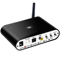 DA615U 5.1CH Audio Decoder Bluetooth 5.0 Receiver DAC Wireless Audio Adapter Optical Coaxial U Play DAC DTS-UK Plug