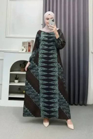 Gamis klok Batik Babar pindo//GamiskuCollection motif terbaru //gamis Matt rayon super adem ld 110 L