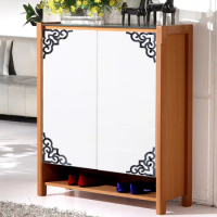Acrylic Carved Corner Stickers Frame Cupboard Cabinet Mirror Decal For Home Furniture Decoration Mirror Wall Stickers