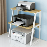 小型打印機架子桌面雙層復印機置物架多功能辦公室桌上主機收納架【快速出貨】