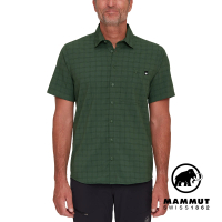 Mammut 長毛象 Lenni Shirt Men 機能短袖格紋襯衫 男款 綠樹林/黑 #1015-01470
