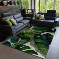 【Fuwaly】雅加達地毯-200x290cm(綠葉 交織 大地毯 客廳 書房 起居室)