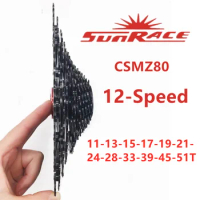 Sunrace 12 Speed CSMZ80 CSMZ 11-51T 50T 45T Bike 12S 12V MTB Cassette SRAM Flywheel M8100 M9000 M9100 XT SLX Free Shipping 2023