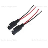 SAE Power Automotive Extension Cable 12V 18AWG 2 Pin DIY Connector Line Male Female Plug Copper Wire