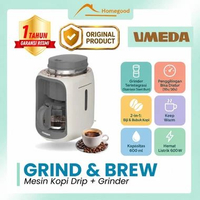 UMEDA Grind and Brew Coffee Maker Mesin Kopi Otomatis Coffee Grinder Drip Coffee