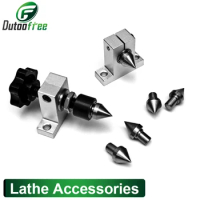 Mini Lathe Tailstock Center &amp; Wrench Replacement Parts FOR Mini Lathe Machine Woodworking DIY Lathe Accessories
