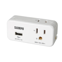 【SAMPO 聲寶】福利品4入組2座2+3孔單USB擴充插座(2.1A快充 EP-UB2BU2)