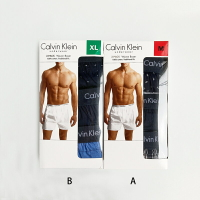 美國百分百【全新真品】Calvin Klein 內褲 四角褲 平口褲 CK 純棉 寬鬆 三件一組 A、B款 A457