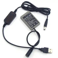 Power Bank 5V USB Cable Adapter + BLS-5 BLS 5 DC Coupler for Olympus PEN E-PL7 E-PL5 E-PM2 Stylus 1 1s OM-D E-M10 Mark II III